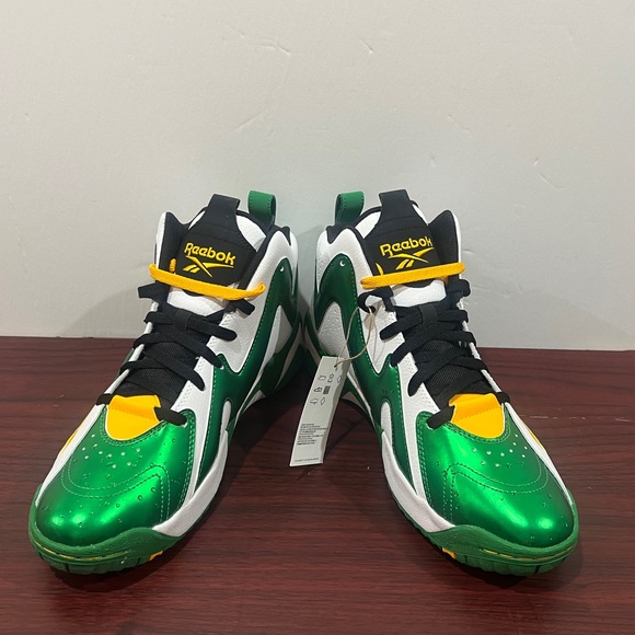 Reebok, Hurrikaze 2, GZ1566, Green, White, Yellow - Picture 11 of 15